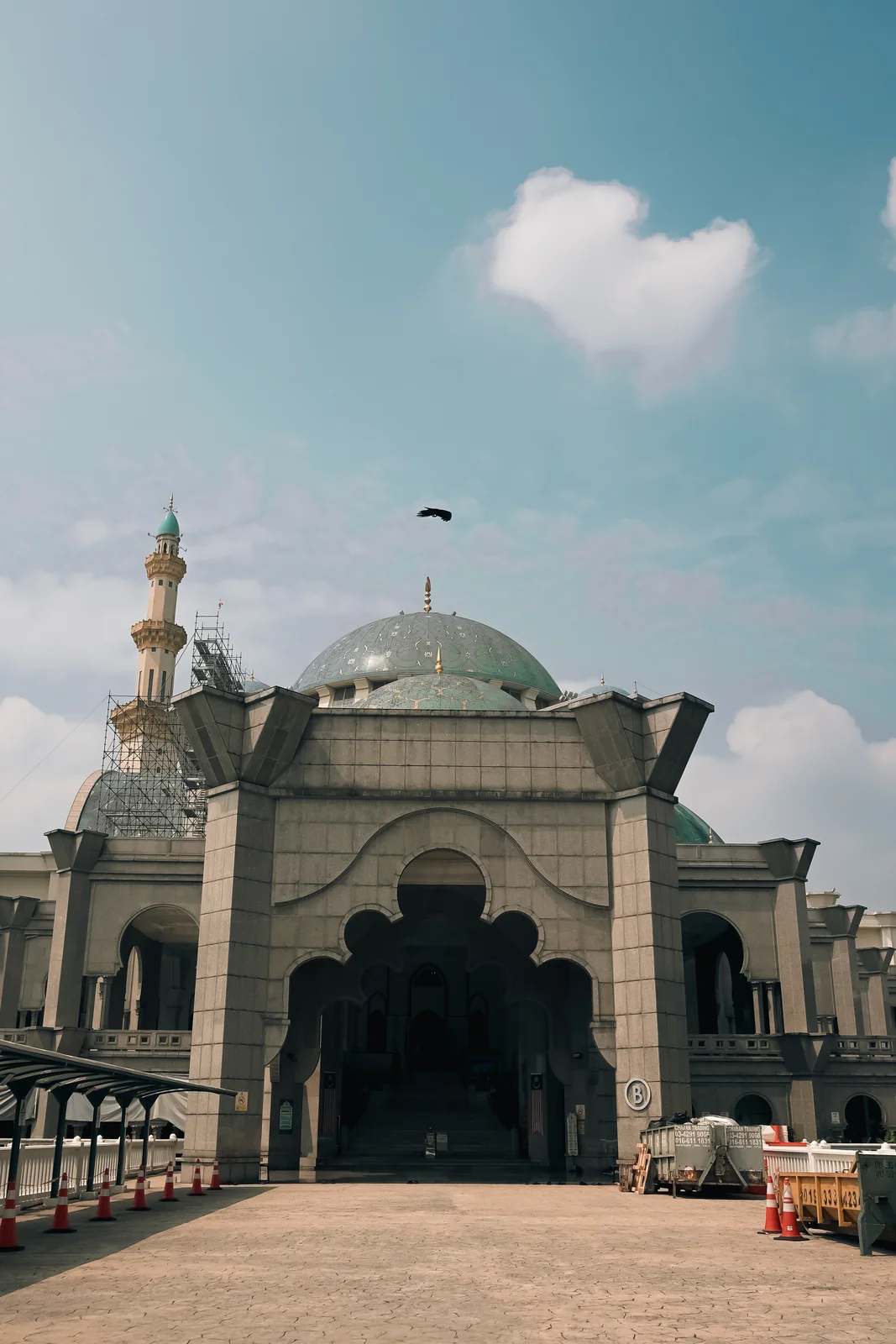 Federal Territory Mosque grand courtyard and Ottoman-inspired domes